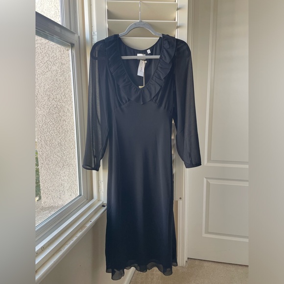 Aritzia Wilfred Beaune Dress | Black | Size Small - Picture 1 of 4